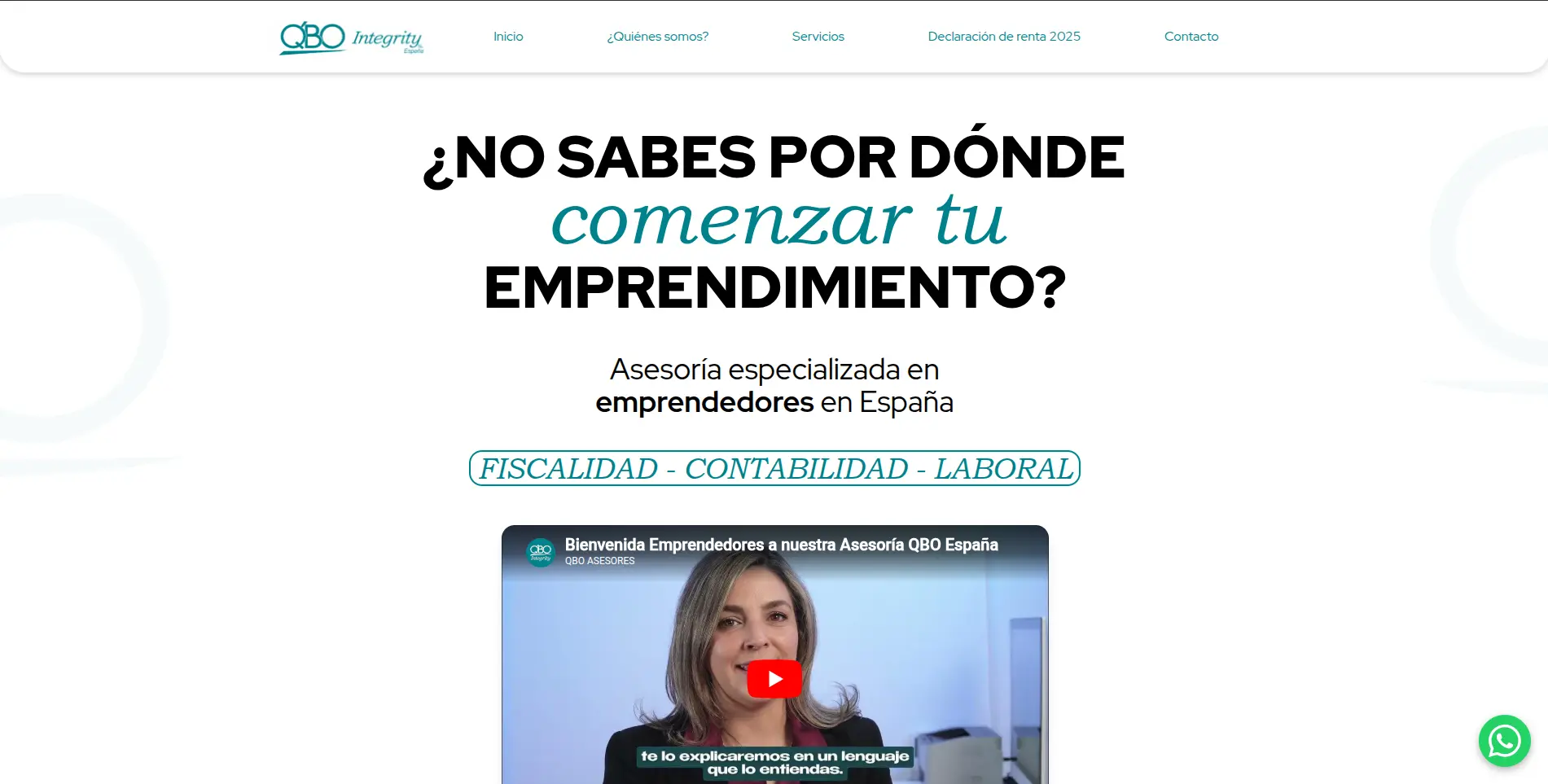 QBO Asesorias - Landing
